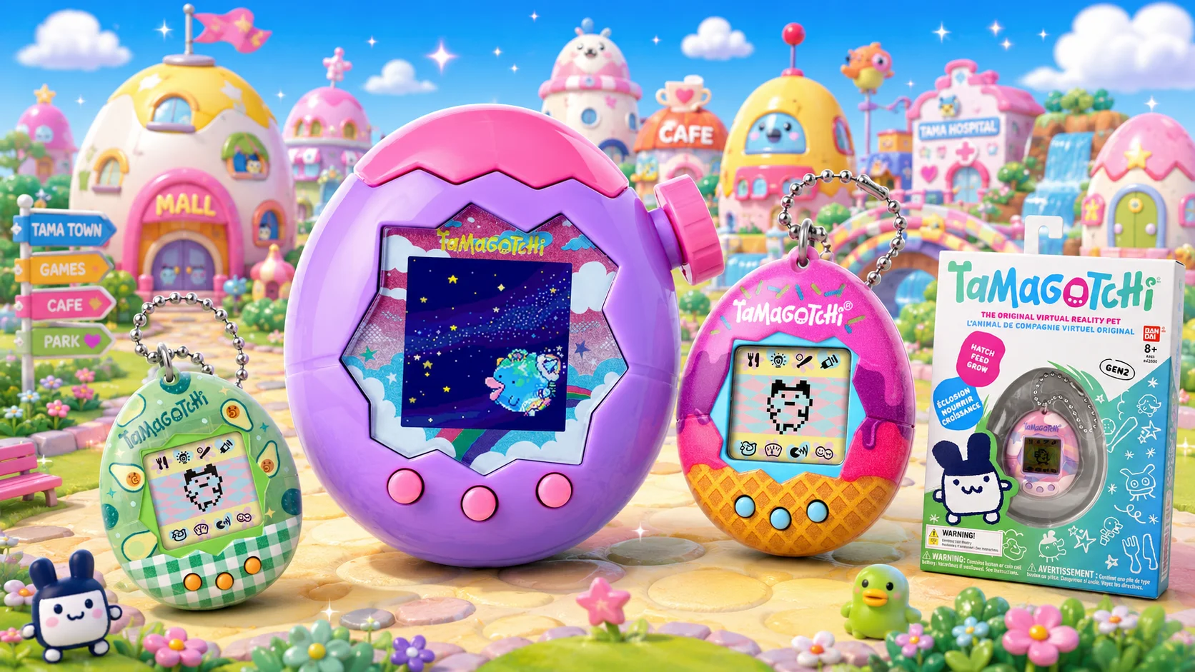 Why Tamagotchi Is the Ultimate Nostalgia Gift for Millennials — hero illustration